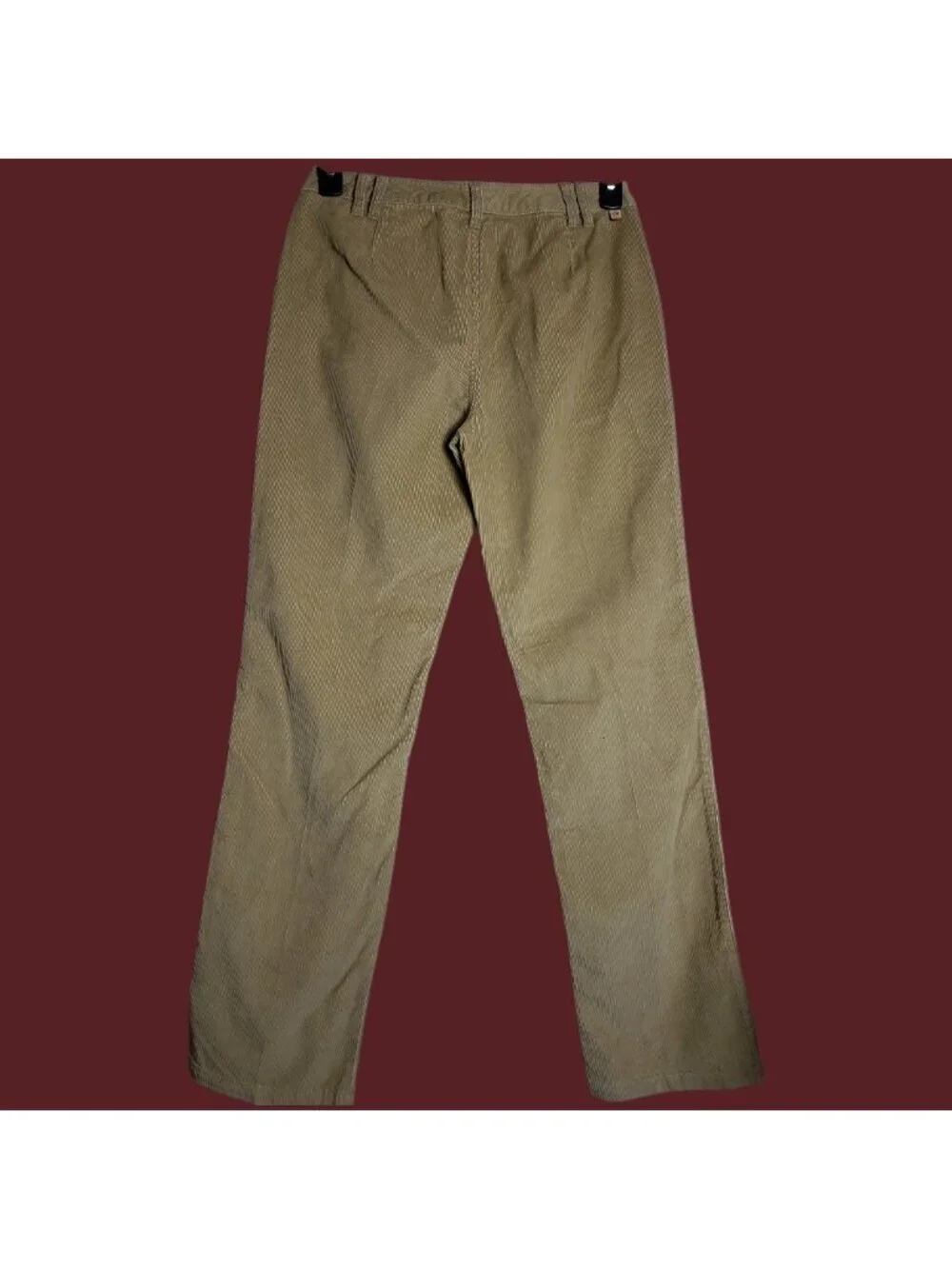 Jeanswest Corduroy Straight-Leg Women Pants With Pockets khaki Size 11 b
